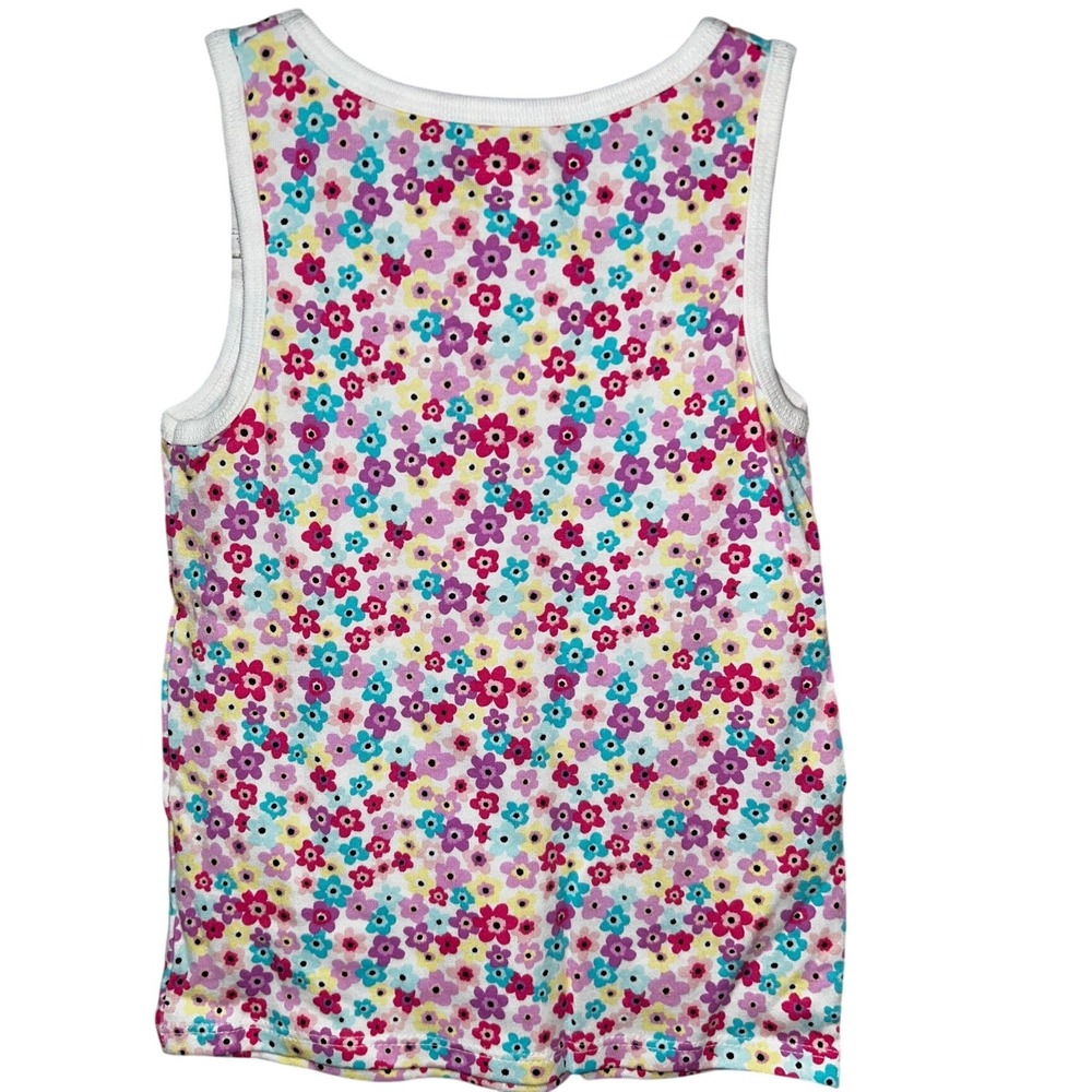 Garanimals Toddler Girls Floral Tank Top Multi Color Flower Print Size 5T - Picture 3 of 5